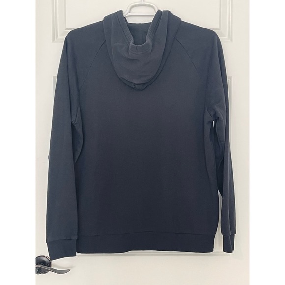 00413 -‎ Under Armour Hoodie Mens XL Big Logo Pullover Sweatshirt Black - Picture 2 of 12